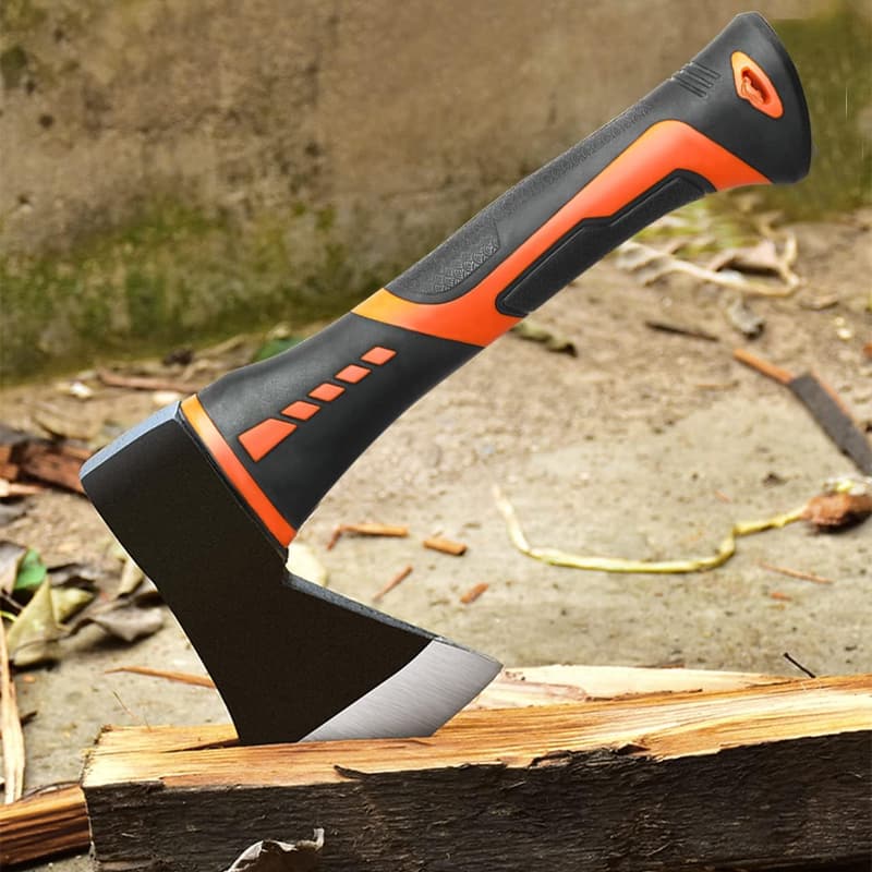 Camping Hatchet - 10” Forged Carbon Steel Wood Splitting Tool