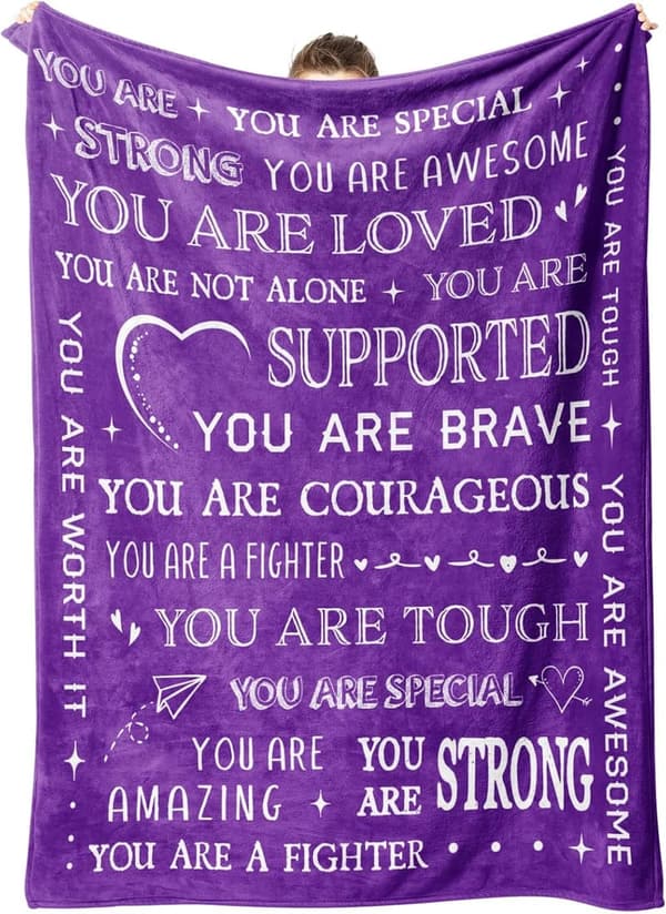 Inspirational Get Well Blanket for Women, 60'' x 50''