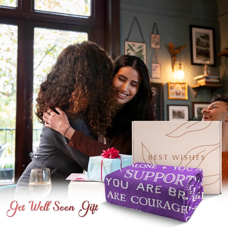 Inspirational Get Well Blanket for Women, 60'' x 50''
