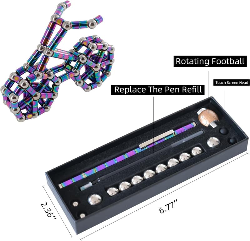 Rotating Soccer Fidget Pen - Unique Gift for Teens 8-16