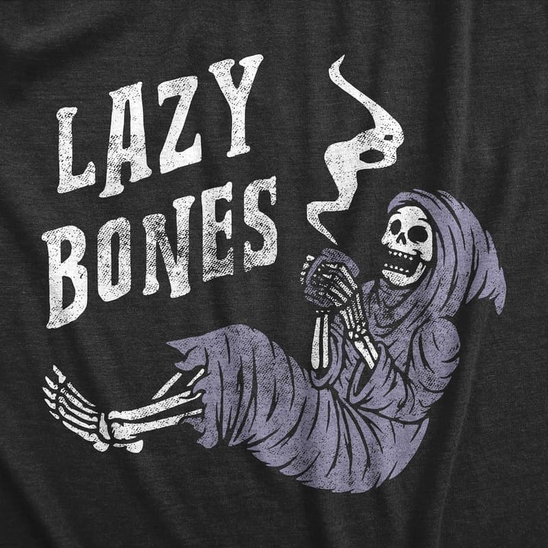 Halloween Men's Funny Skeleton T-Shirt with Vampires and Bones