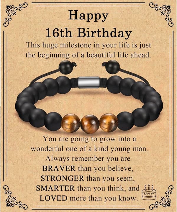 Milestone Birthday Bracelet for Men - Perfect Gift for Him