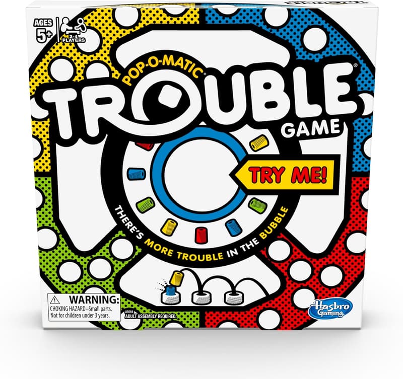 Trouble Board Game for Kids | 2-4 Players | Ages 5+