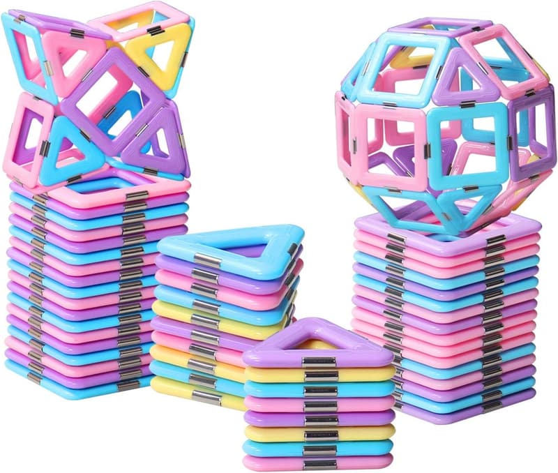 STEM Magnetic Building Blocks for Toddlers, Ages 3-6