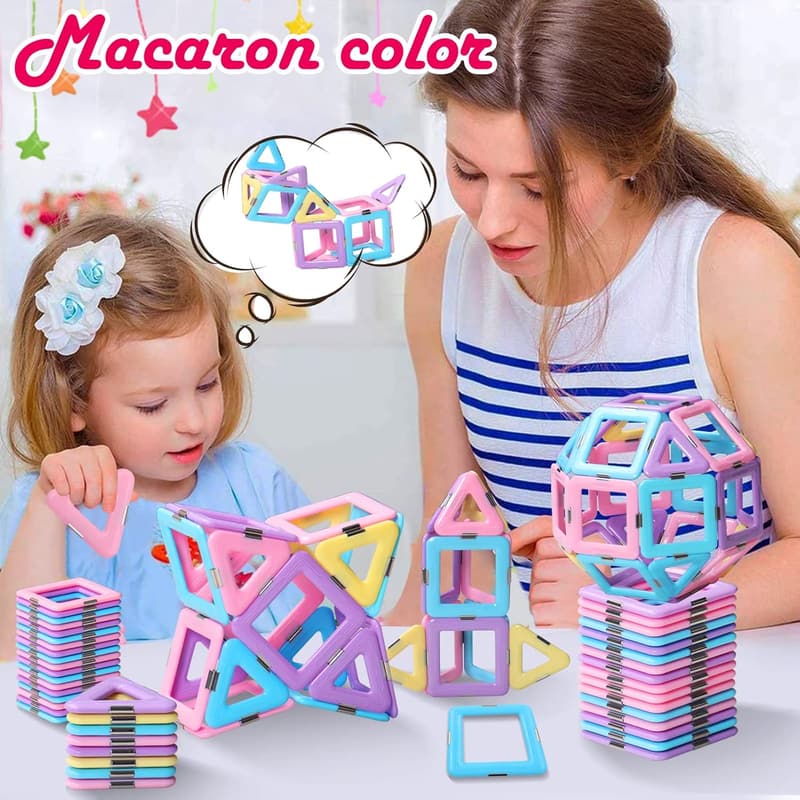 STEM Magnetic Building Blocks for Toddlers, Ages 3-6