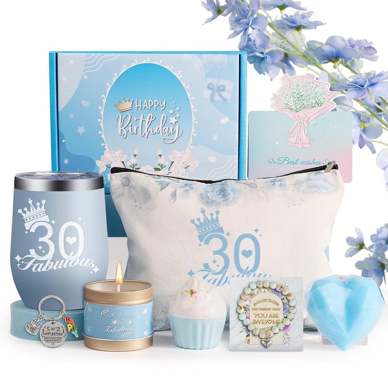 30th Birthday Relaxation Gift Basket for Women