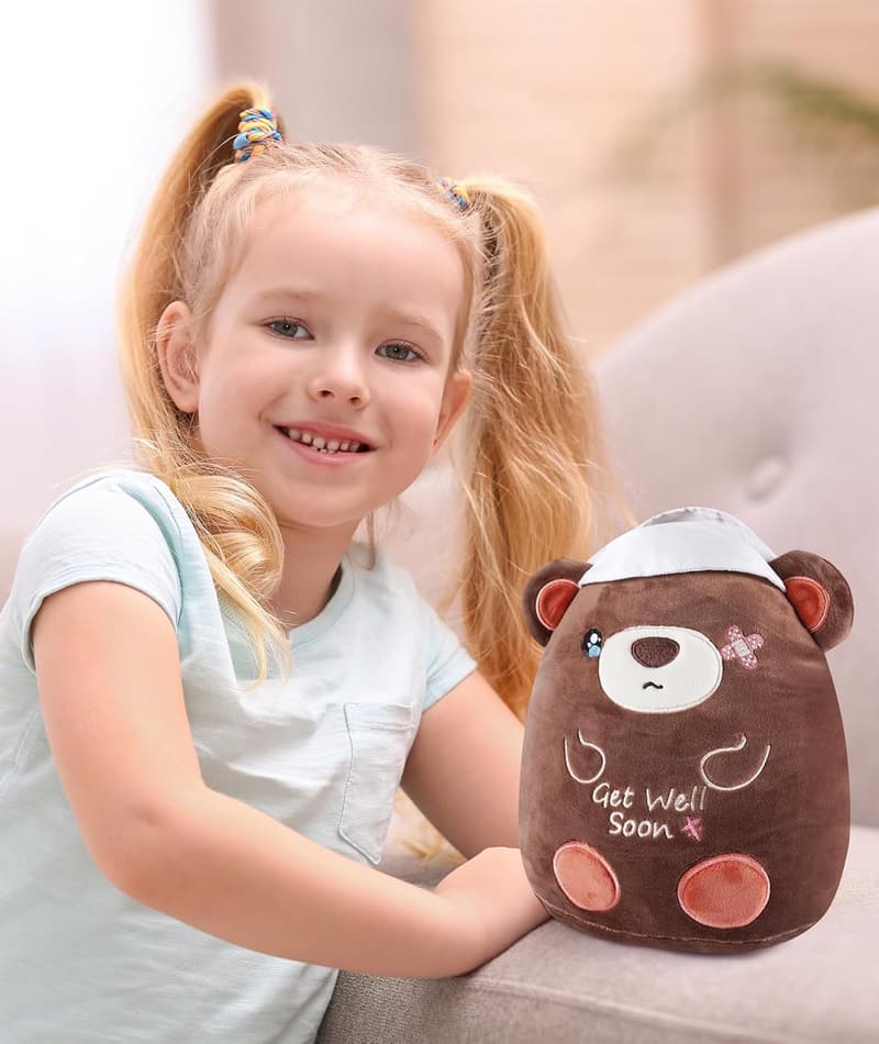 Get Well Soon Teddy Bear Plush Toy - 8 Inch Kids' Gift