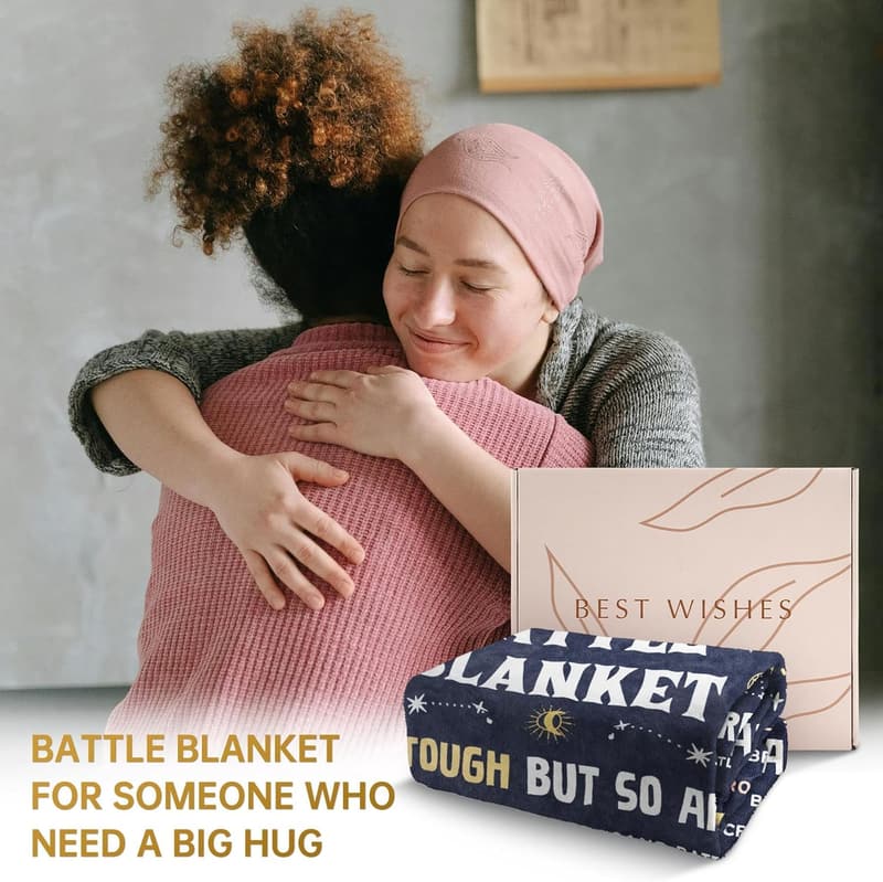 Inspirational Cancer Care Blanket for Women – Get Well Soon Gift