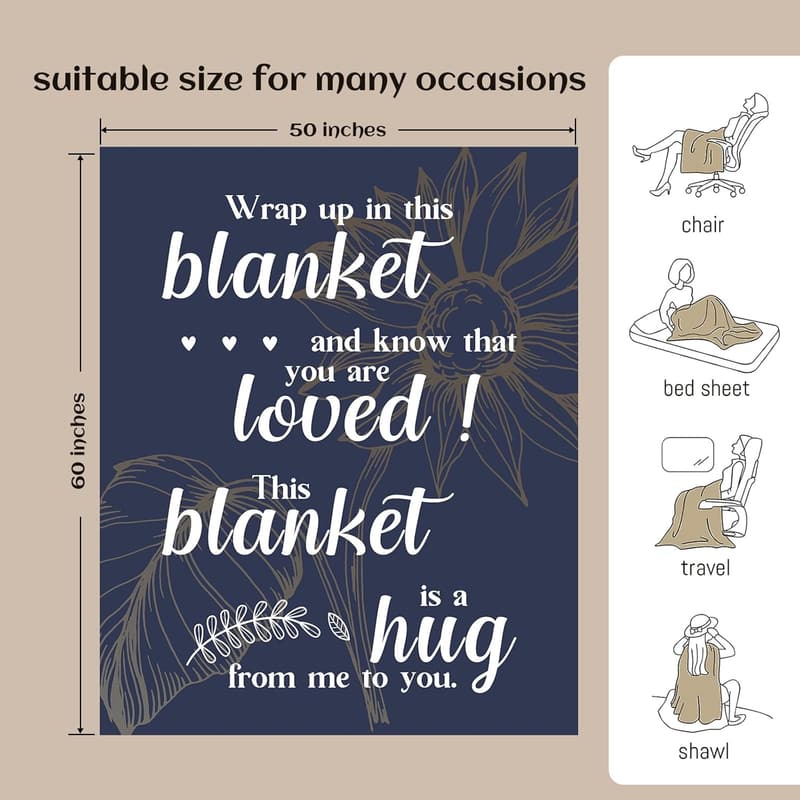 Get Well Soon Hug Blanket for Healing and Encouragement