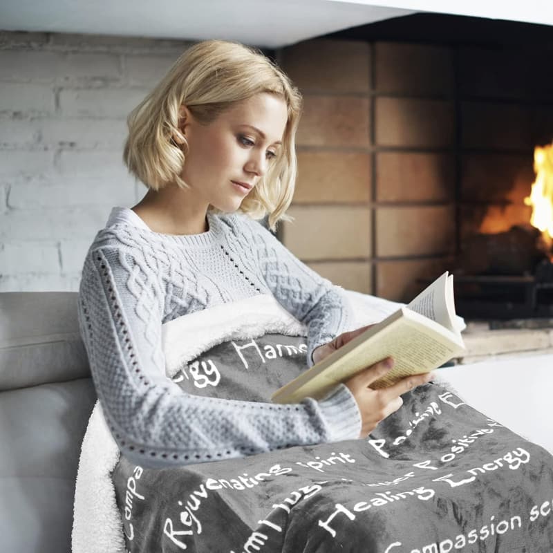 Healing Blanket for Comfort and Support - Grey 50 x 60 Inch