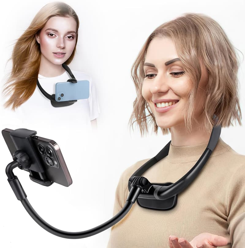 Flexible Gooseneck Phone Holder for Hands-Free Use