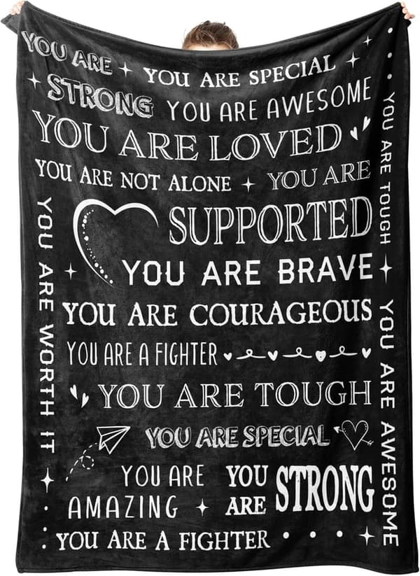 Get Well Soon Blanket - Inspirational Gift for Anyone, 60'' x 50''