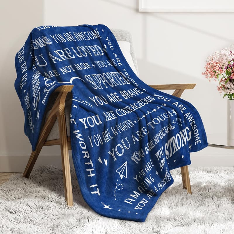 Get Well Blanket - Inspirational Gift for Women & Men, 60