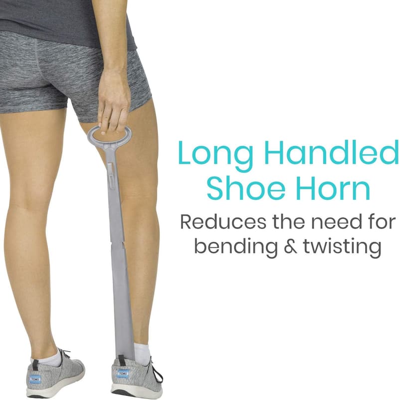 Long Handled Shoe Horn with Handle for Seniors (23
