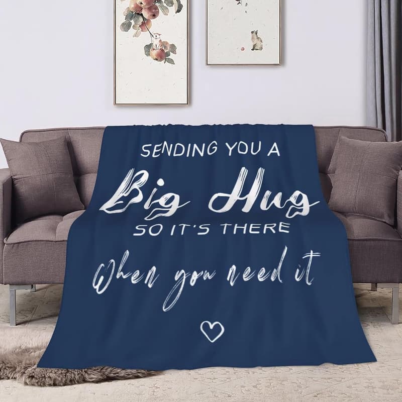 Get Well Soon Hug Throw Blanket 60