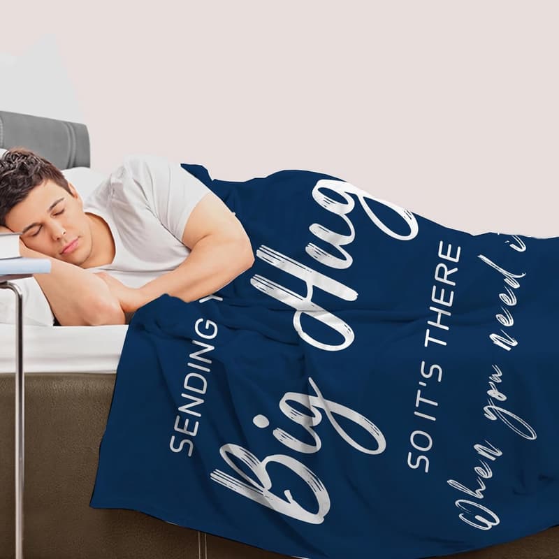 Get Well Soon Hug Throw Blanket 60