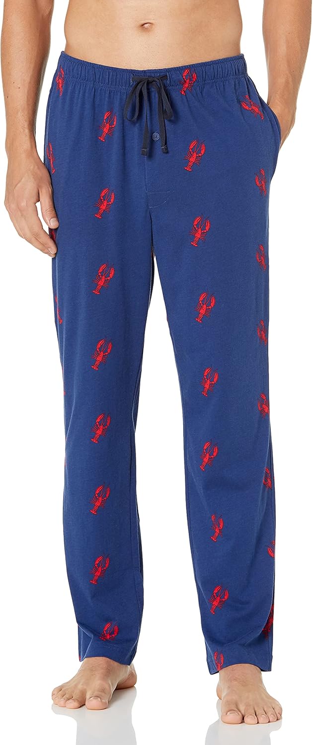 Men's 100% Cotton Sleep Pants with Elastic Waistband