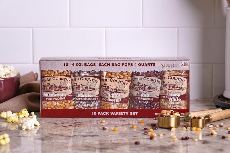 Assorted Non-GMO Popcorn Kernel Gift Set - 10 Pack