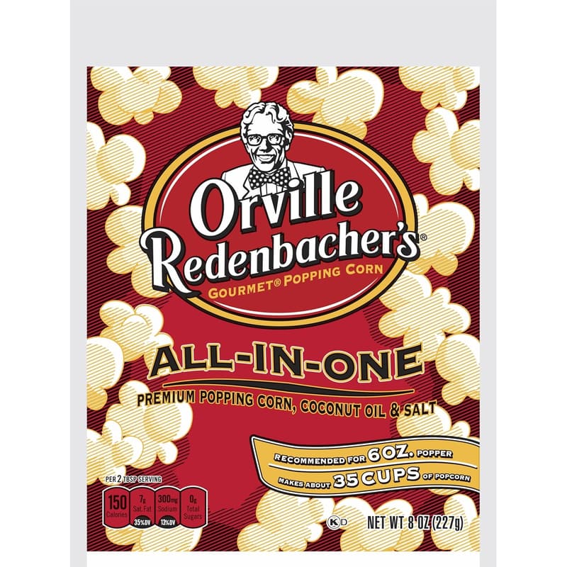 Popcorn Kit with Kernels, Coconut Oil & Salt for 6oz Machine