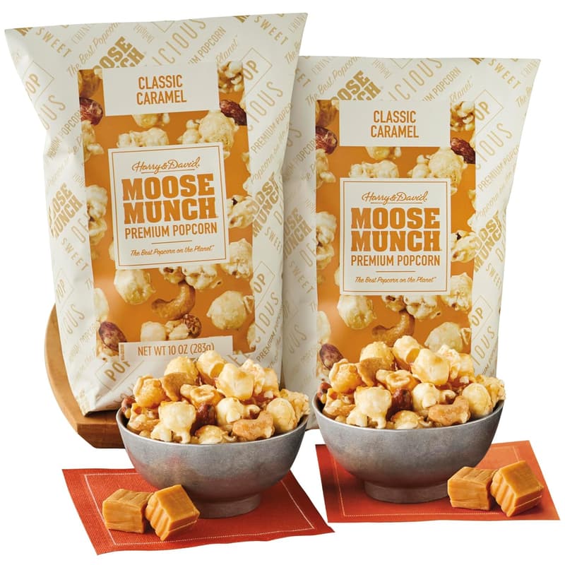Moose Munch® Premium Popcorn Gift Basket - Sweet & Salty Duo