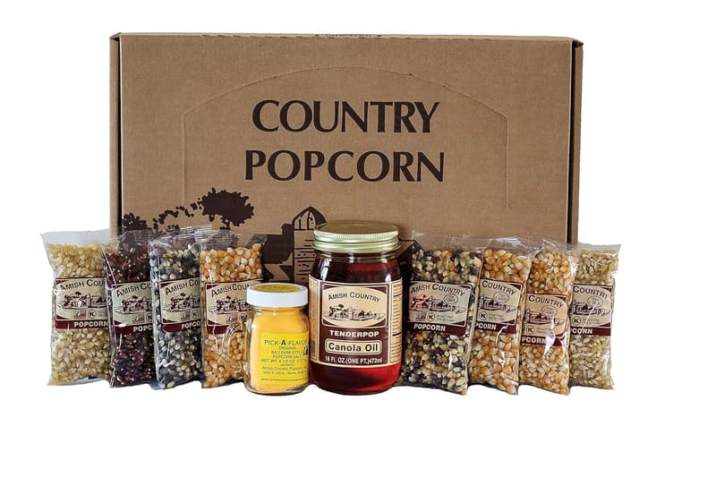 Variety Gift Set of Old-Fashioned Non-GMO Popcorn - 4 Ounce