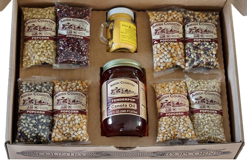 Variety Gift Set of Old-Fashioned Non-GMO Popcorn - 4 Ounce