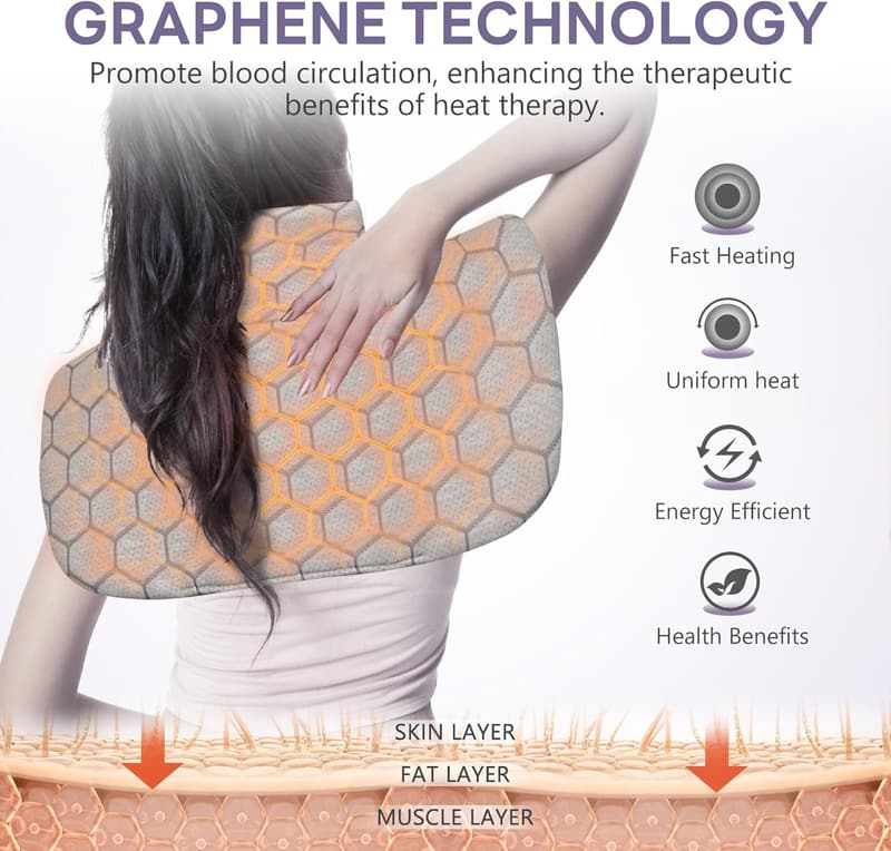 Birthday Gift: Graphene Heating Pad for Neck & Shoulders