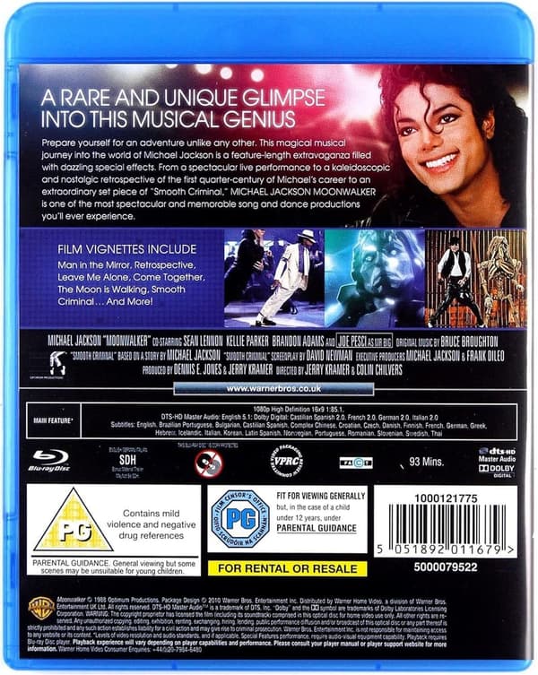 Moonwalker Blu-ray – Michael Jackson's Iconic Film