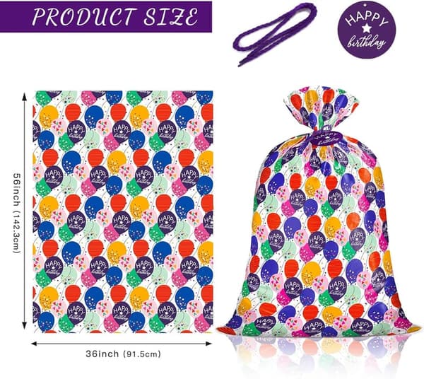 Colorful Balloon Gift Bag for Kids' Birthdays - 56