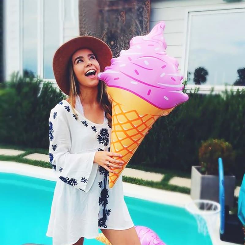 Giant Inflatable Ice Cream Cone for Summer Parties (Pack of 3)