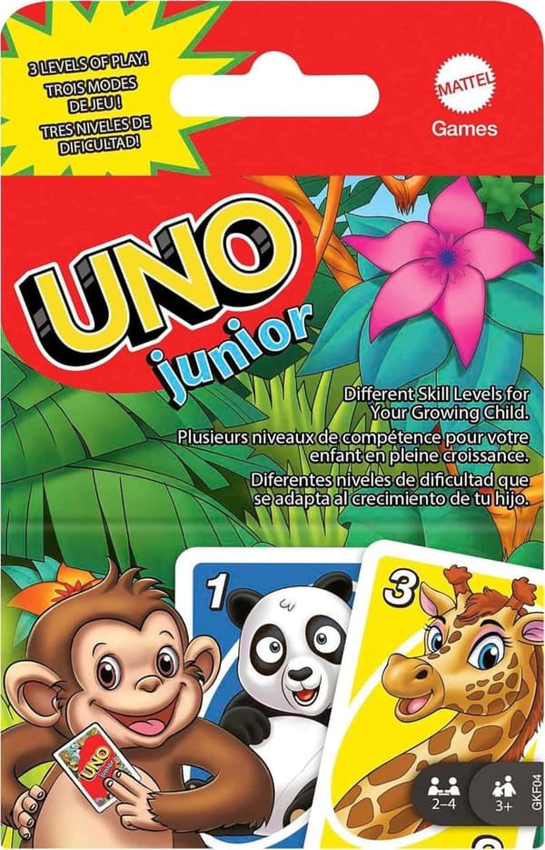 UNO Junior Card Game for Kids - Simple Rules & Animal Matching