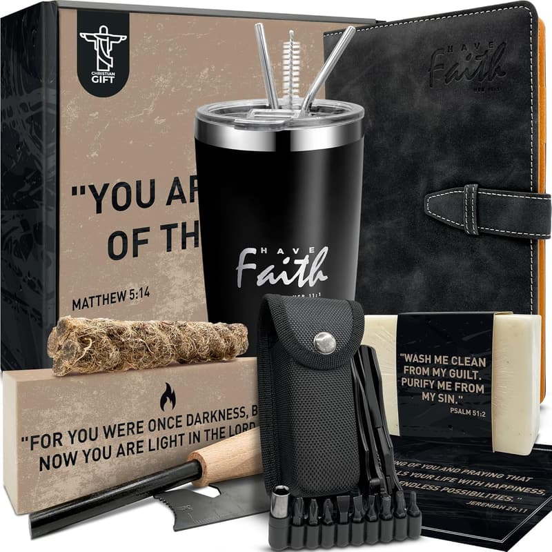 Christmas Gift Set for Men - Insulated Tumbler & Multitool