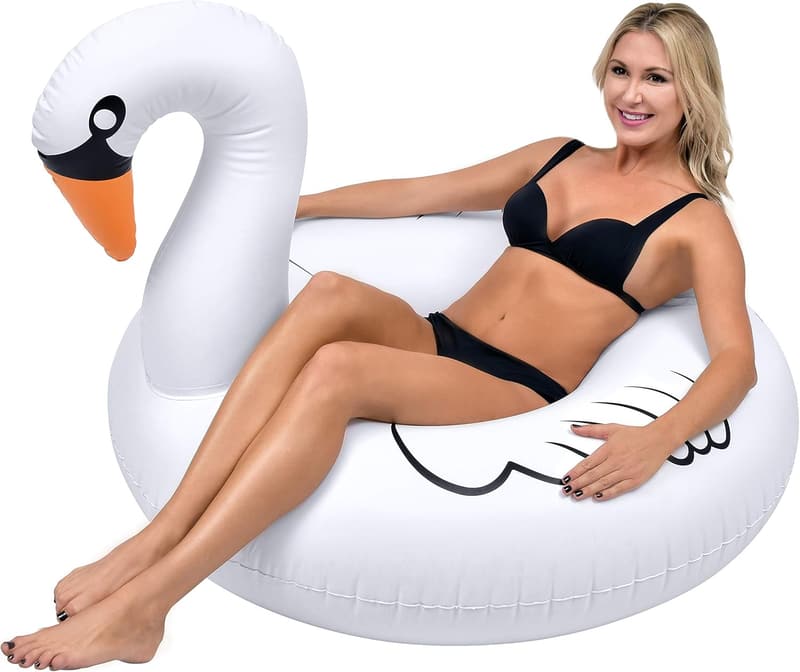 Swan Inflatable Raft for Adults and Kids Parties