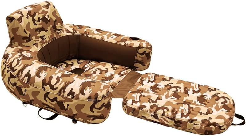 Heavy-Duty Inflatable Pool Lounger Chair - Convertible Design