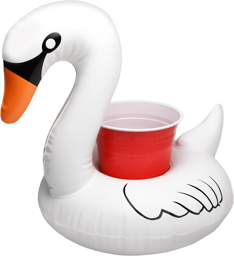 Inflatable Pool Drink Holders - 3-Pack (Unicorn, Flamingo, Palm Tree)