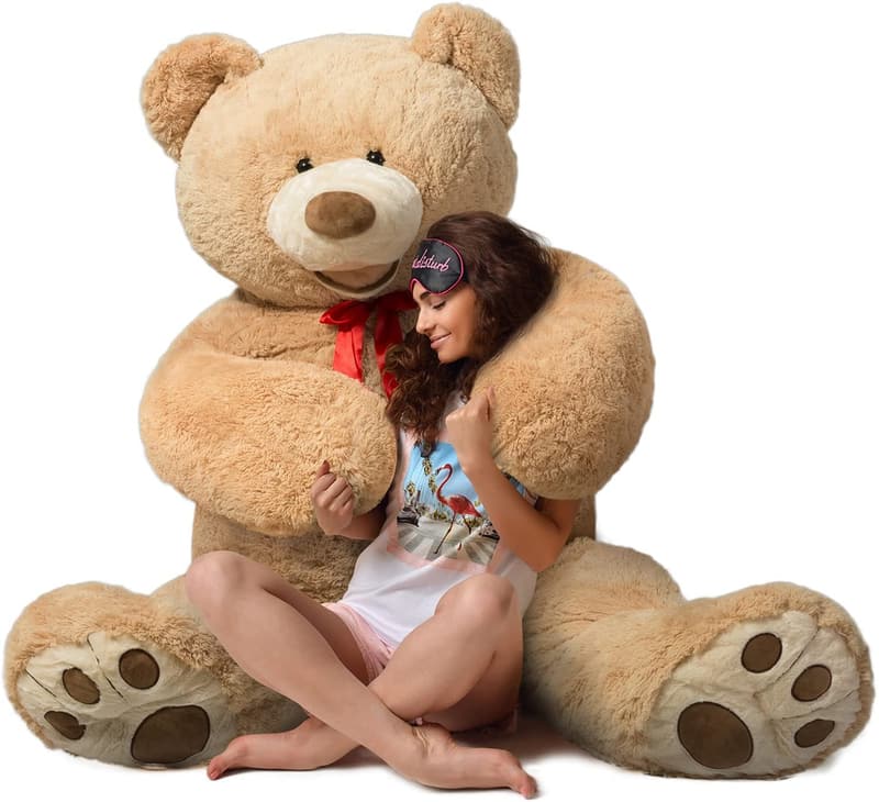 Valentine's Gift: 5ft Giant Light Brown Teddy Bear Plush
