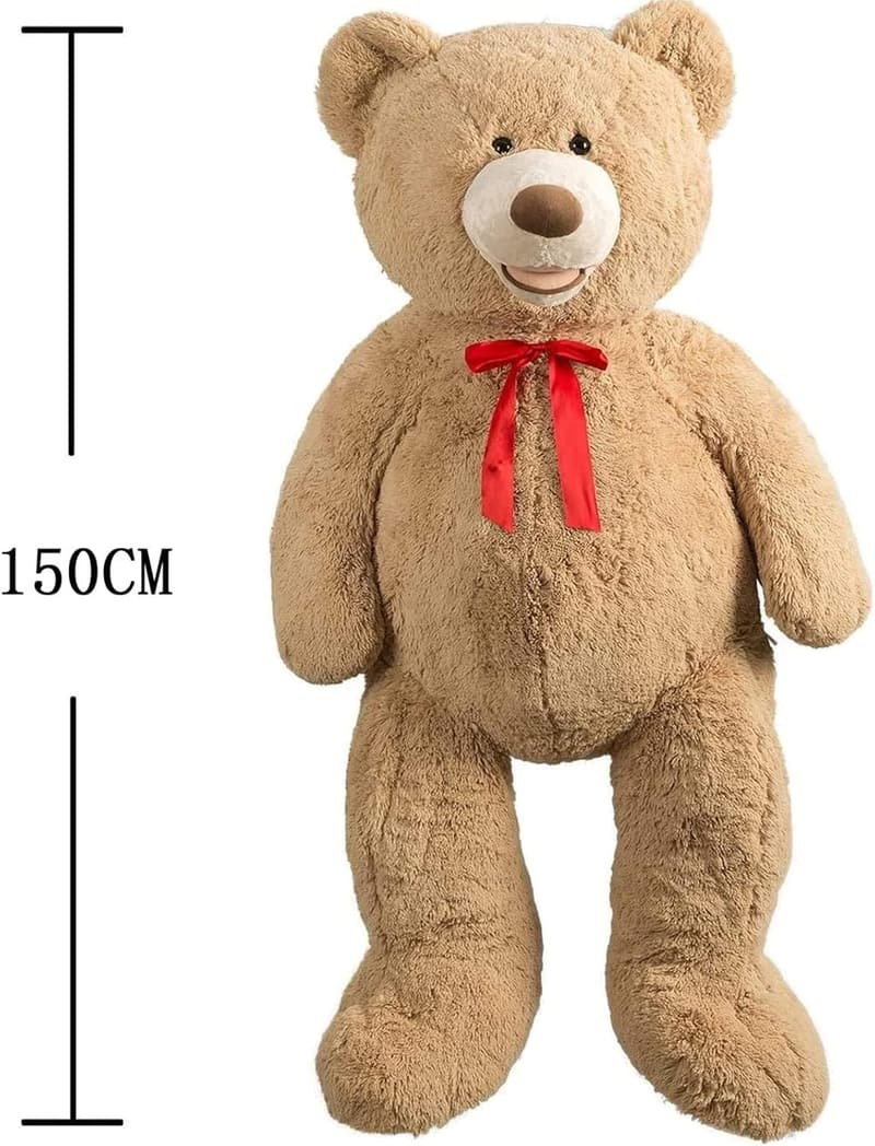Valentine's Gift: 5ft Giant Light Brown Teddy Bear Plush