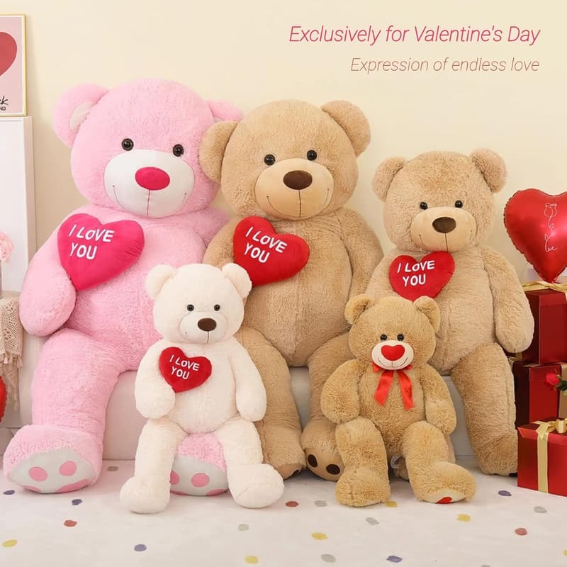 36-Inch Fluffy Teddy Bear with 