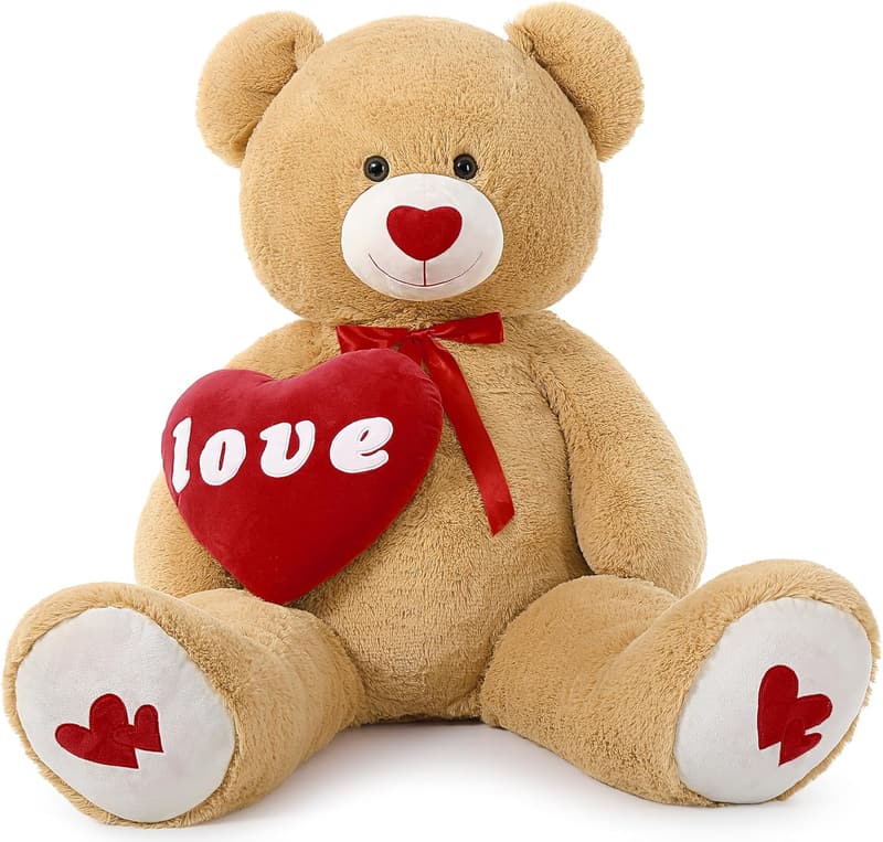 Valentine's Giant 4ft Teddy Bear Plush Gift for Couples
