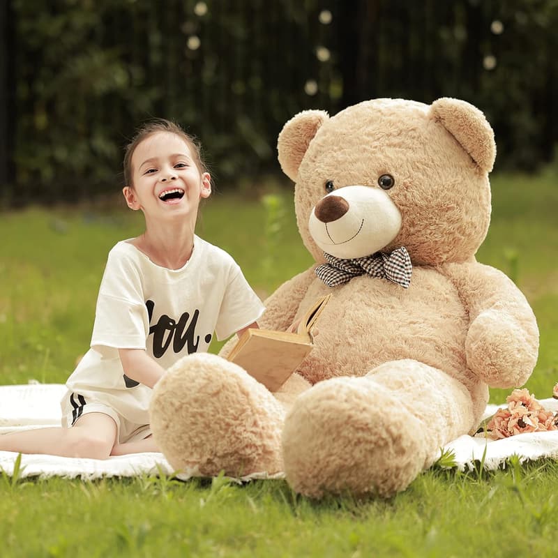 Valentine's Gift: 47-Inch Brown Giant Plush Teddy Bear