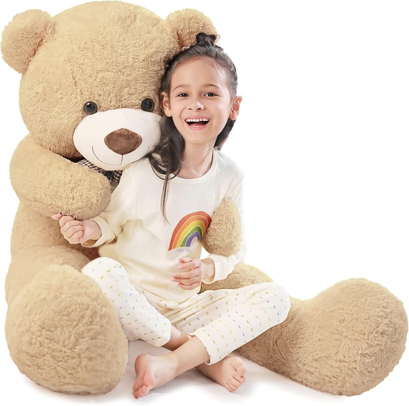 Valentine's Gift: 47-Inch Brown Giant Plush Teddy Bear