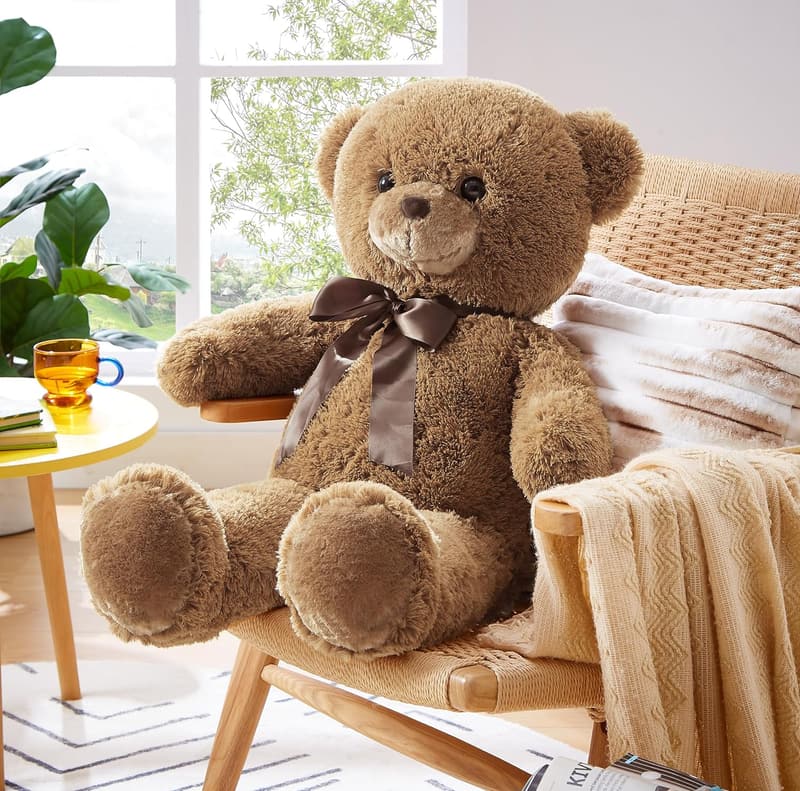 Giant 35-Inch Brown Teddy Bear Gift for Birthday