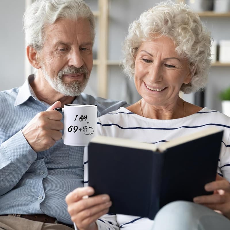 70th Birthday Coffee Mug for Him/Her - 11 oz Novelty Gift