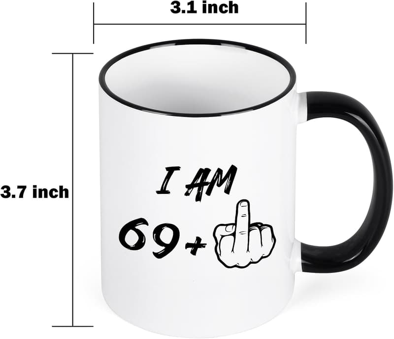 70th Birthday Coffee Mug for Him/Her - 11 oz Novelty Gift