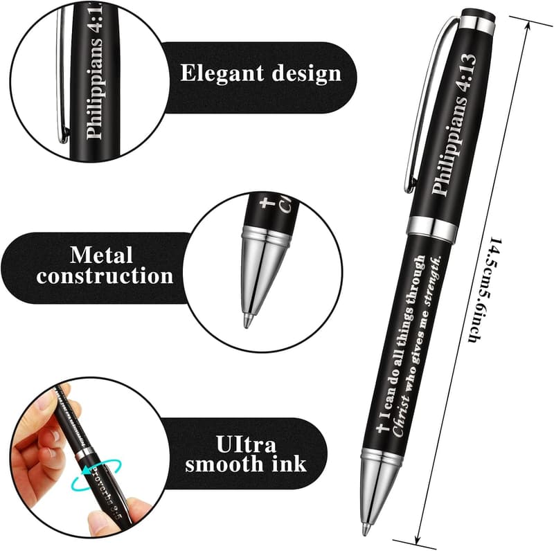 Personalized Christian Engraved Pens with Box - Pastor Gifts