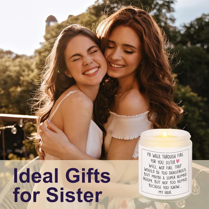 Handmade Lavender Soy Wax Candle - Gifts for Sister's Birthday