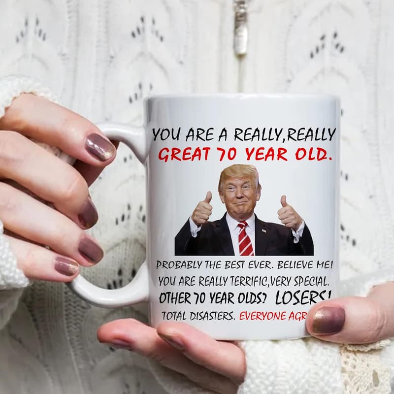 70th Birthday Mug for Him or Her - 11 oz Novelty Gift