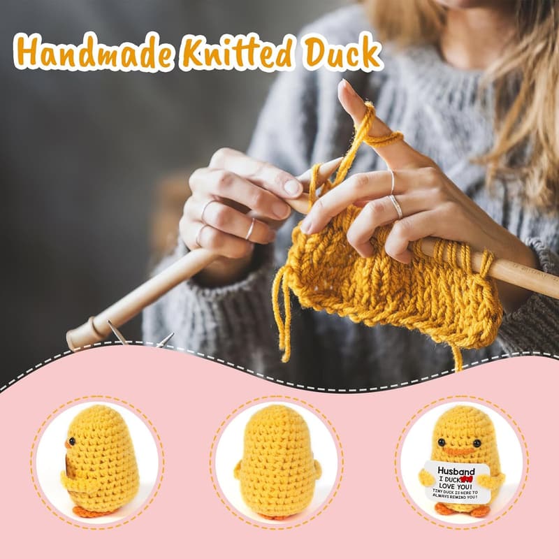 Husband Birthday Gift - Funny Handmade Crochet Duck