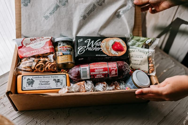 Birthday Gourmet Meat & Cheese Gift Box – 9-Item Snack Basket