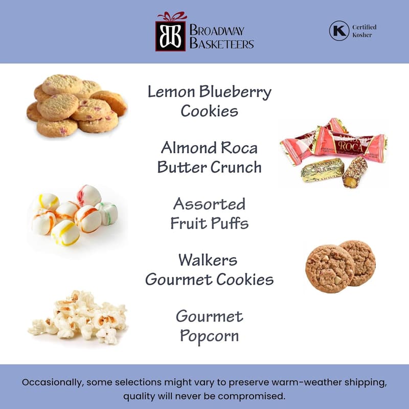 Gourmet Snack Gift Basket Tower for Birthday Celebrations